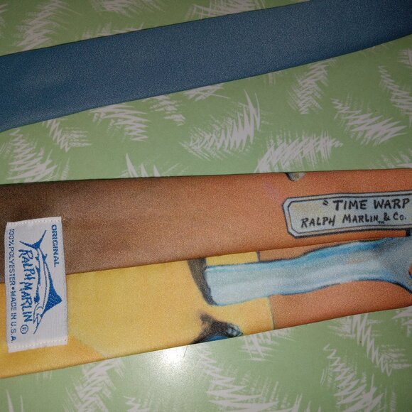 Vintage 90s Dali style tie by Ralph Marlin - Picture 2 of 2